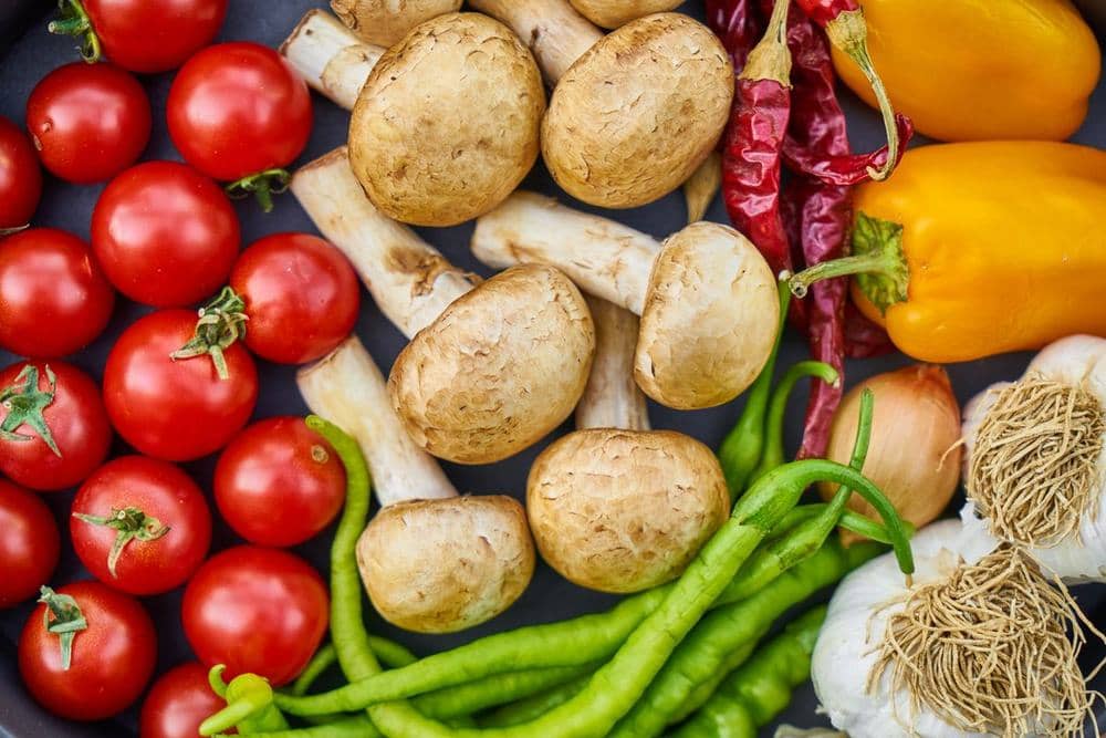 Verduras y frutas frescas